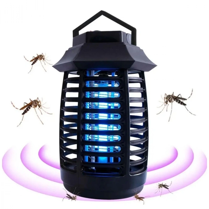 Tutma ve Asma Saplı Ledli Sinek Makinası 2W Sinek Öldürücü UV Mor Işıklı Aparat (4887)