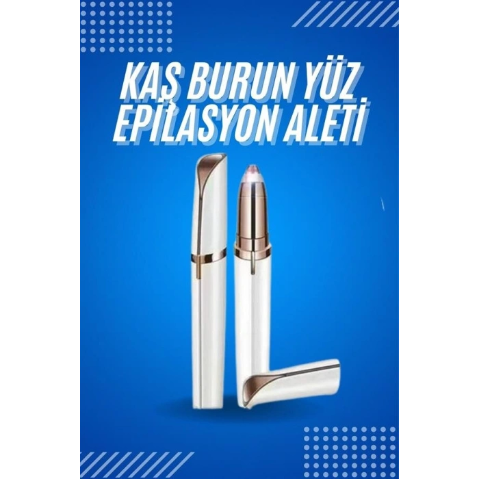 Tüy Kıl Alma Kaş Bıyık Unisex Yüz Bakım Epilasyon Aleti Pilli