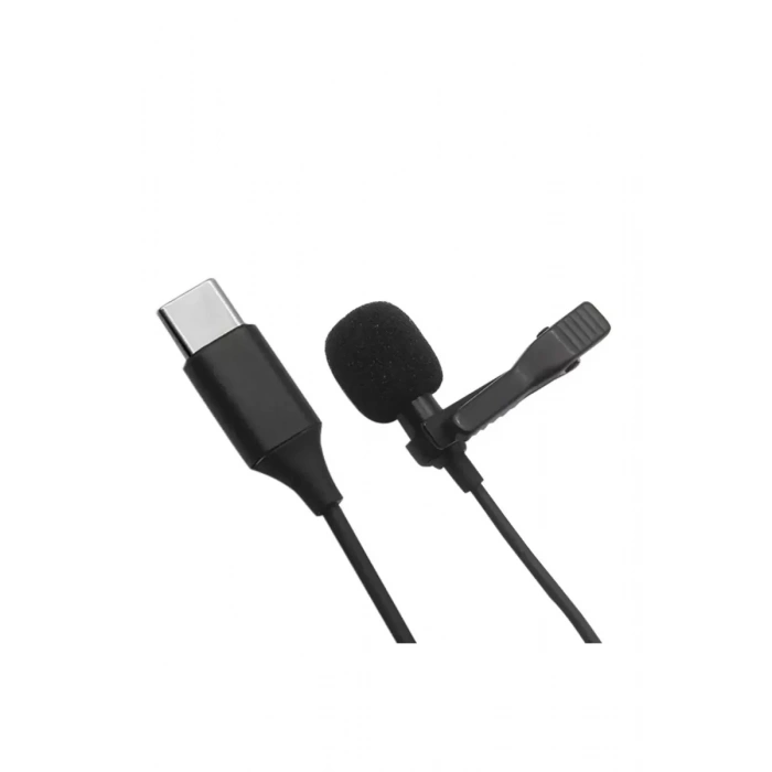 Type-C 2 Metre Double Mikrofon - Siyah