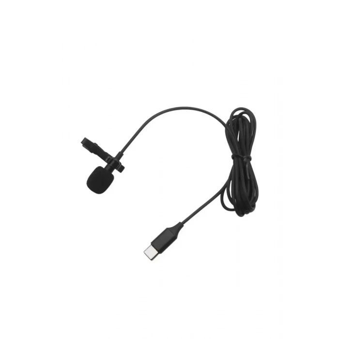 Type-C 2 Metre Double Mikrofon - Siyah