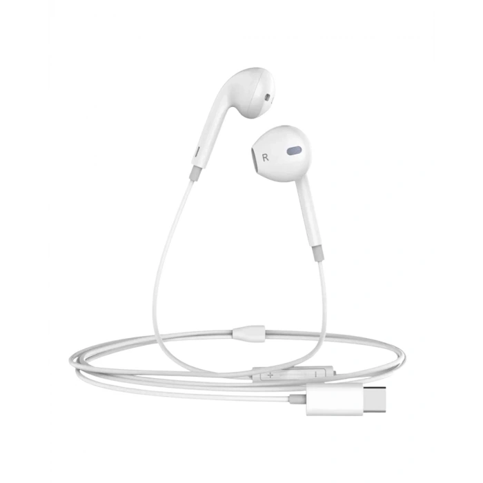 Type C Uyumlu Mikrofonlu Kulak İçi Kulaklık Konforlu Tasarım