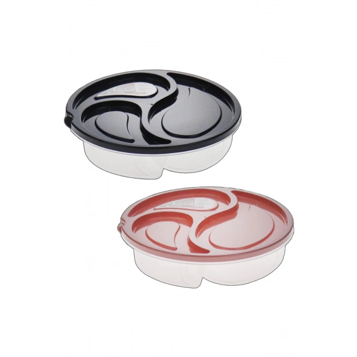 Üç Bölmeli Büyük Saklama Kabı -MP-7050