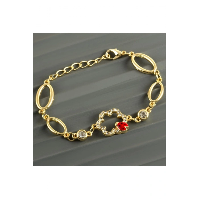 Uğur Böceği Taşlı Trend Bileklik