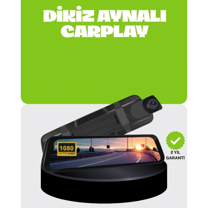 Ultra Geniş Açılı Araç Kamerası Dokunmatik Ayna Kayıtlı