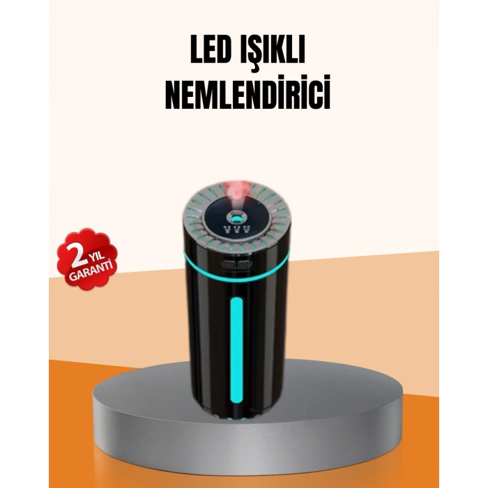 Ultrasonik Nemlendirici LED Işıklı Aromaterapi Difüzör Sessiz Çalışma