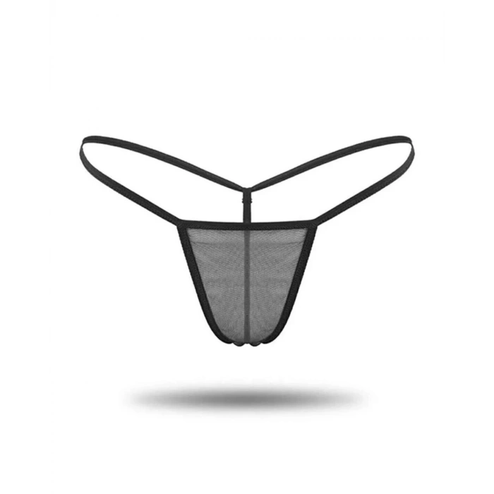  Büyük Beden Kadın 3lü Transparan Tül String TG271304-B