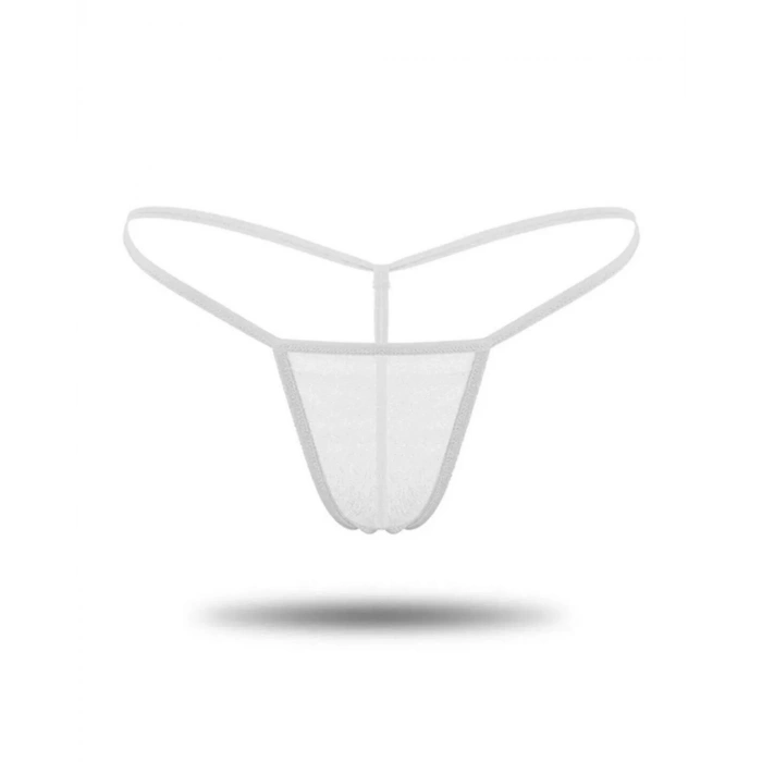  Büyük Beden Kadın 3lü Transparan Tül String TG271304-B