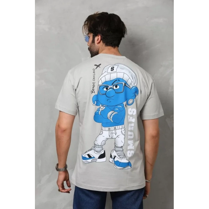 Unisex Basic Bisiklet Yaka Oversize TShirt