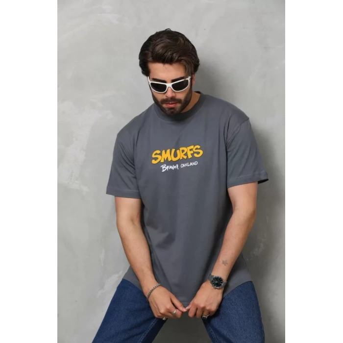 Unisex Basic Bisiklet Yaka Oversize TShirt