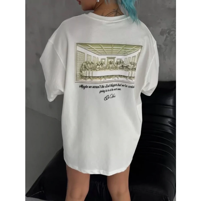 Unisex Baskılı Oversize TShirt