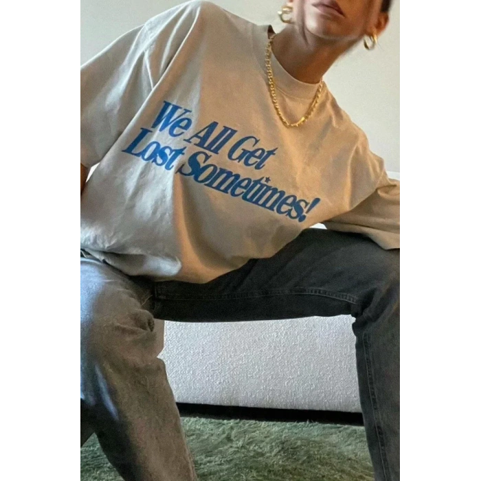 Unisex Baskılı Oversize TShirt