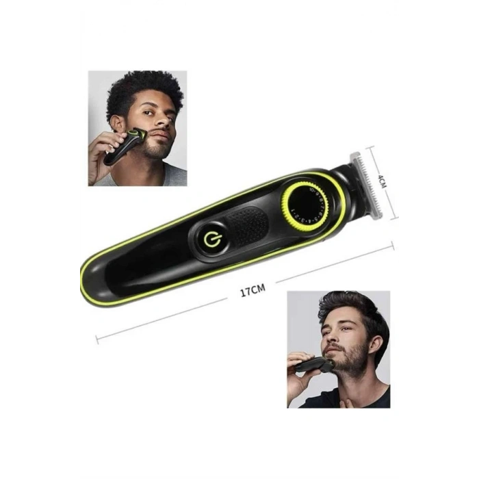 Unısex Çok Fonksiyonlu Bakım Seti Led Göstergeli Tıraş Makinesi Saç Sakal Vücut