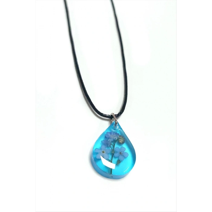 Unutma Beni Çiçeği Damla Epoksi Kolye