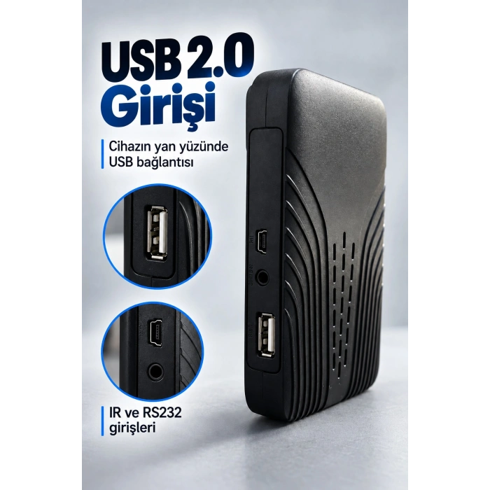 USB 2.0 Girişli HD Uydu Alıcısı