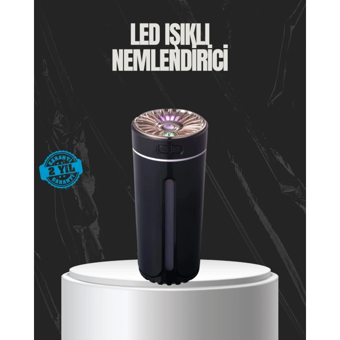 USB Aromaterapi Difüzör Ultrasonik Hava Nemlendirici LED Gece Lambalı