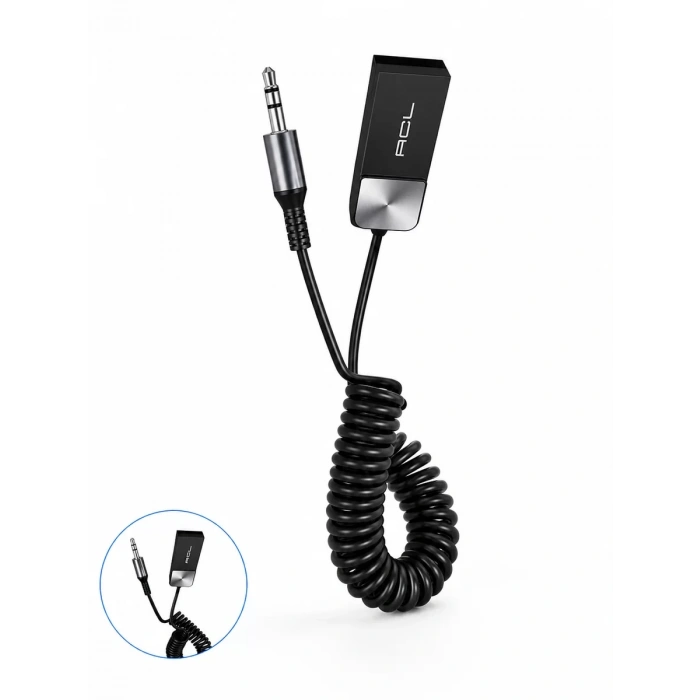 Usb Aux Bluetooth Adaptörü Kablosuz Ses Aktarım Cihazı