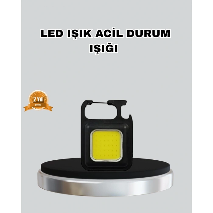 Usb Şarjlı 800 Lümen Led Fener – Mini Boy 3 Işık Modlu Anahtarlık Tipi El Feneri