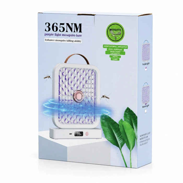 USB ŞARJLI - ELEKTRİK ÇARPMALI - DİJİTAL EKRAN ASMA APARAT - SESSİZ ÇALIŞMA UV IŞIKLI SİNEK KOVUCU HS-371 (4887)