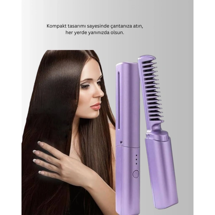 Usb Şarjlı Kablosuz Saç Düzleştirici – Hızlı Ve Pratik