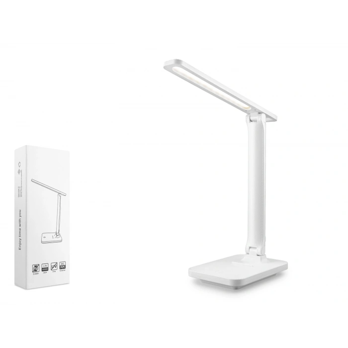 Usb Şarjlı Masa Lambası - Beyaz Q11