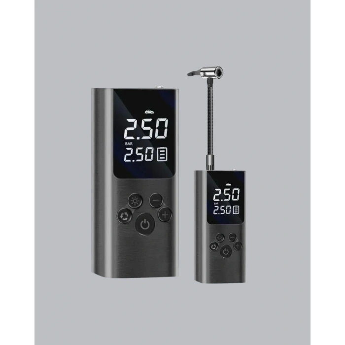Usb Şarjlı Taşınabilir Hava Kompresörü Dijital Ekranlı
