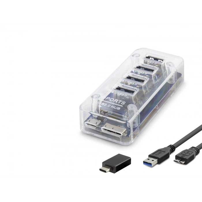 Usb Type-c 3.1 Gen1 Hub 4 Port 5 Gbps Şeffaf U336