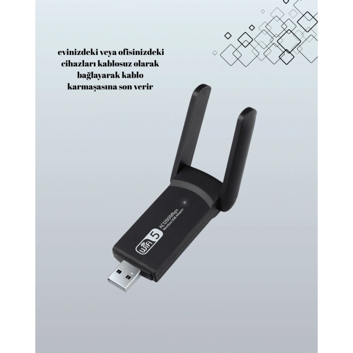 Usb Wifi Adaptör – 1200 Mbps Hız