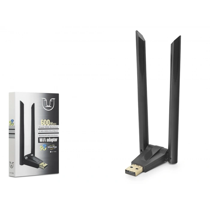 Usb Wifi Adaptör 600 Mbps Ac Dual Band W166