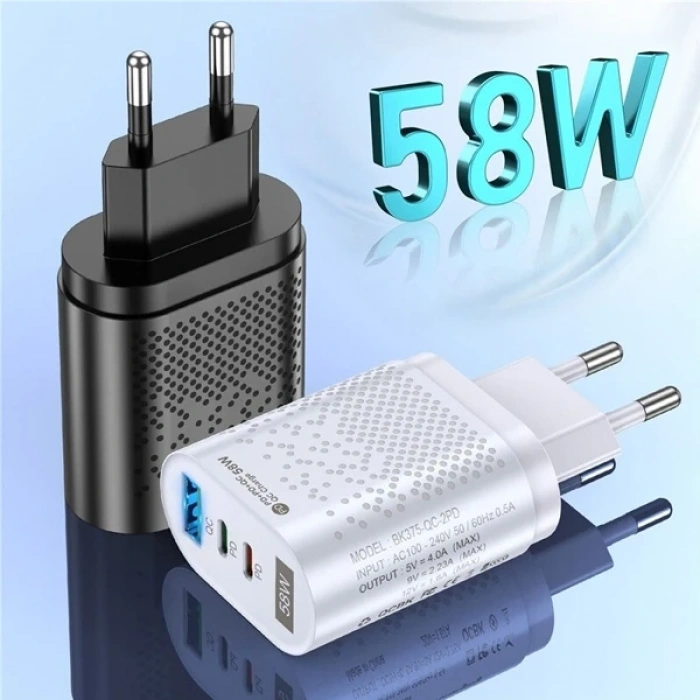 Uslion Pd 58w Usb + Type-c Hızlı Şarj Başlığı