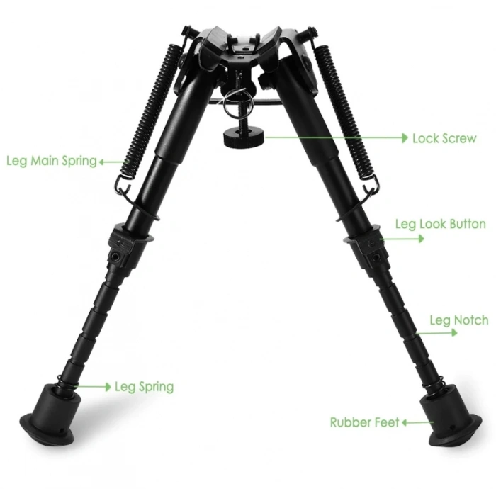 -üstün Metal Alaşım Bipod Çatalayak