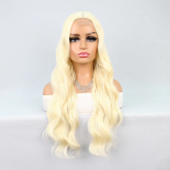 Uzun Dalgalı Platin Tül Peruk