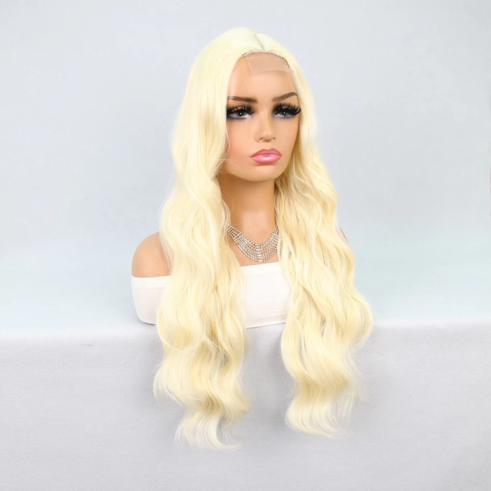 Uzun Dalgalı Platin Tül Peruk