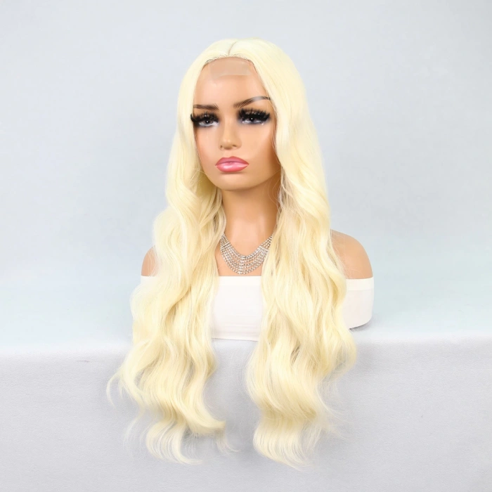 Uzun Dalgalı Platin Tül Peruk