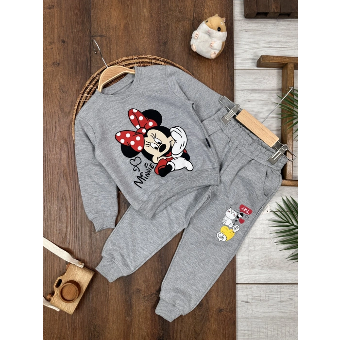 UZUN KOLLU, LASTİKLİ PAÇA, PAMUKLU, DESENLİ, MEVSİMLİK KIZ ÇOCUK & BEBEK ALT ÜST TAKIM