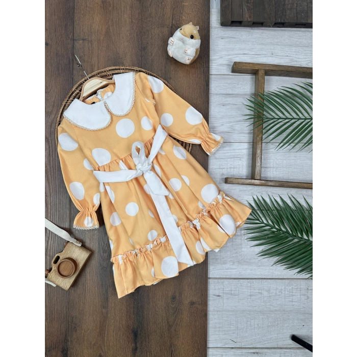 UZUN KOLLU, LASTİKLİ PAÇA, PAMUKLU, DESENLİ, MEVSIMLIK KIZ ÇOCUK & BEBEK ELBISE