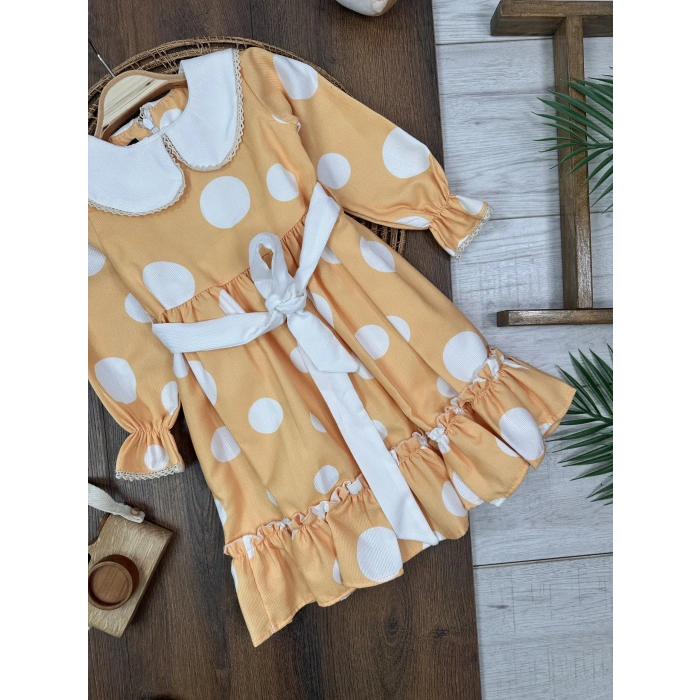 UZUN KOLLU, LASTİKLİ PAÇA, PAMUKLU, DESENLİ, MEVSIMLIK KIZ ÇOCUK & BEBEK ELBISE