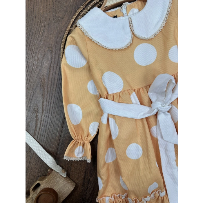 UZUN KOLLU, LASTİKLİ PAÇA, PAMUKLU, DESENLİ, MEVSIMLIK KIZ ÇOCUK & BEBEK ELBISE