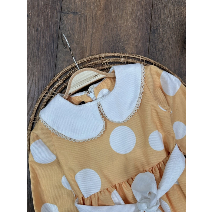 UZUN KOLLU, LASTİKLİ PAÇA, PAMUKLU, DESENLİ, MEVSIMLIK KIZ ÇOCUK & BEBEK ELBISE