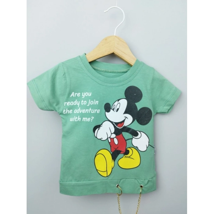 UZUN KOLLU, LASTİKLİ PAÇA, PAMUKLU,MİCKEY DESENLİ, YAZLIK KIZ ÇOCUK & BEBEK TAKIM