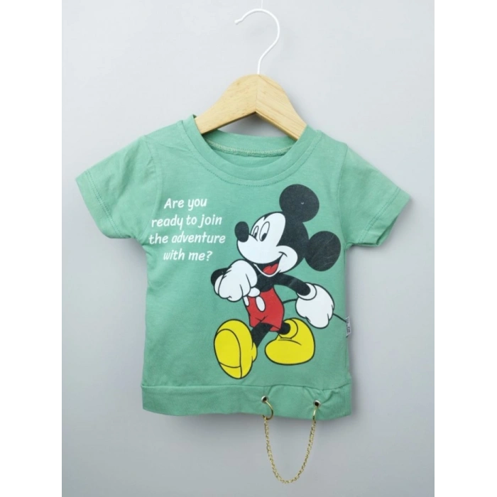 UZUN KOLLU, LASTİKLİ PAÇA, PAMUKLU,MİCKEY DESENLİ, YAZLIK KIZ ÇOCUK & BEBEK TAKIM
