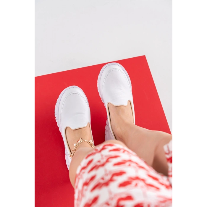 Valery Beyaz Ortopedik Taban Spor Ayakkabı