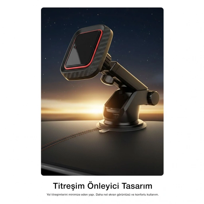 Vantuzlu Manyetik Telefon Tutucu T45