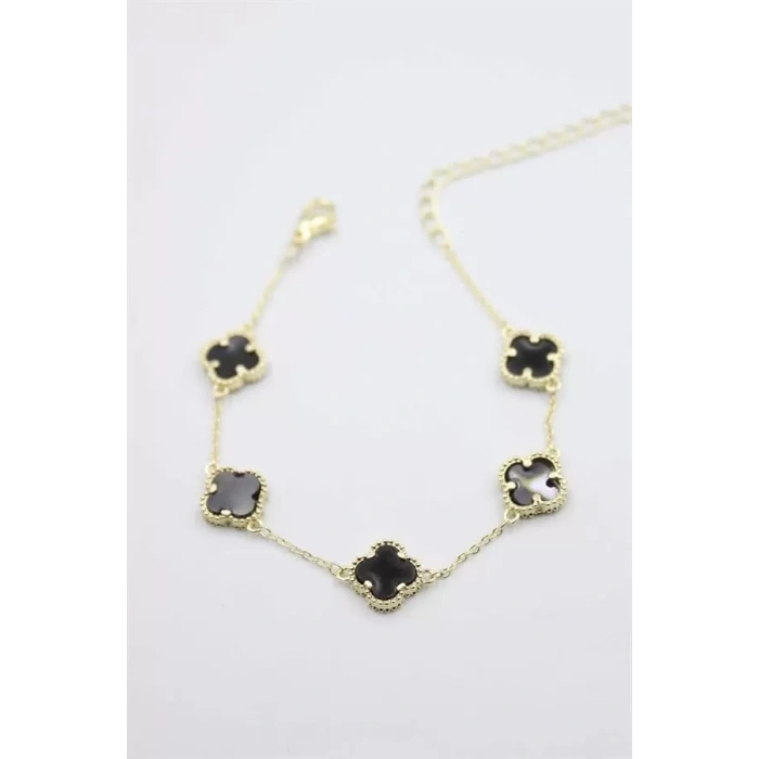 Vc Yonca Bileklik - Siyah