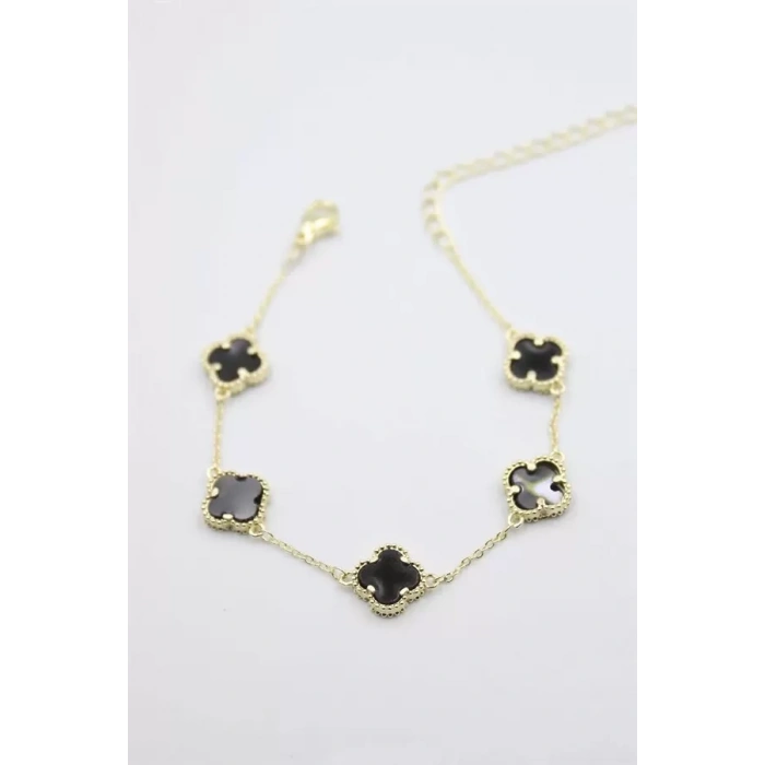 Vc Yonca Bileklik - Siyah