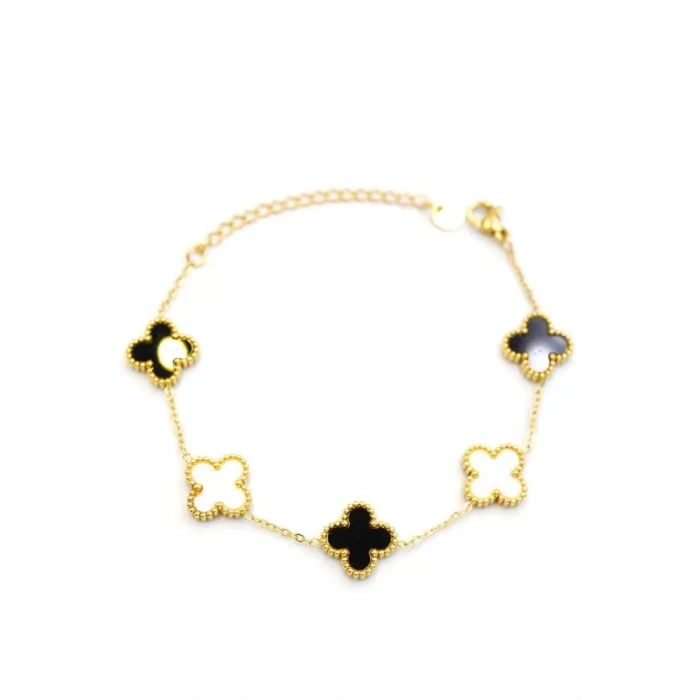 Vc Yonca Bileklik - Siyah