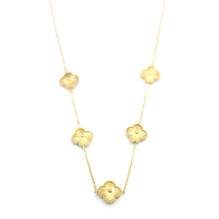 Vc Yonca Kolye - Altın