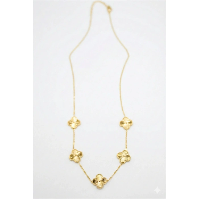 Vc Yonca Kolye - Altın