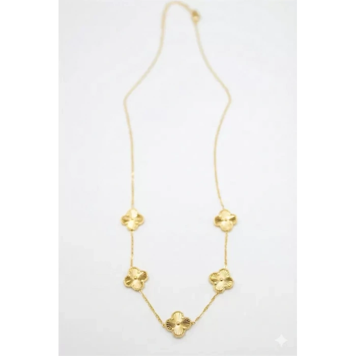 Vc Yonca Kolye - Altın