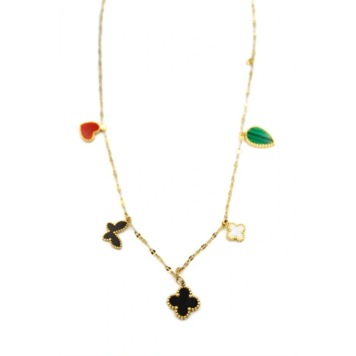 Vc Yonca Kolye - Altın