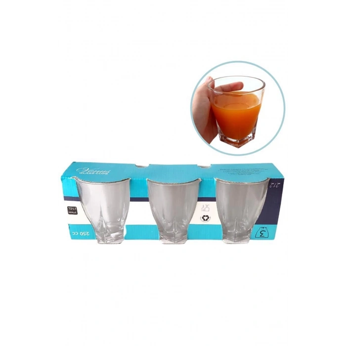 Venüs 3lü Su Bardağı 250Ml -212